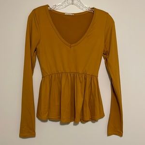 Mustard color top size: small